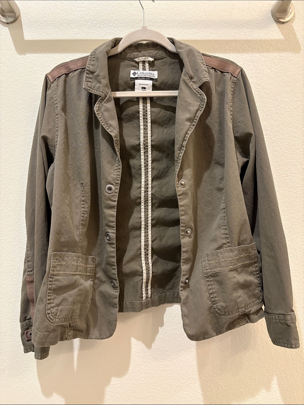 Columbia | Olive Green Utility Jacket | Large